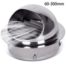 304 스테인레스 스틸 벽 천장 공기 환기 덕트 배기 그릴 커버 콘센트 난방 냉각 방수 벤트 캡, 6 120mm