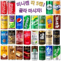 음료수 캔음료 각5캔 골라담기 /탄산음료/과채/과즙/착즙/업소용/소캔/미니캔/콜라, 선택8. 환타 오렌지 190ml 5캔