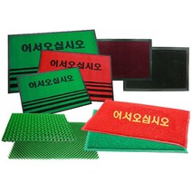 현관매트 어서오십시오 매트 발판 발매트 장보고주방, 어서오십시오 A형-대/그린