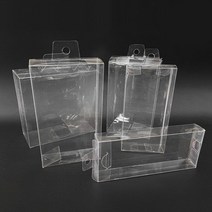 PVC 투명 사각 케이스 5호 벌크포장 선물포장 박스, 5개