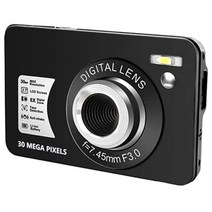 입문용 DSLR 파워샷 줌 브이로그 유튜브용 가성비 액션캠 고속 디지털 카메라 미니 디카 풀프레임 미러리스 셀카 4K 방수 동영상 촬영디지털 2.7인치 lcd 충전식 103, 검은 색