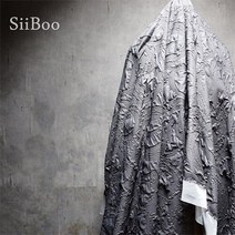 악취측정기 Siiboo 유화 질감 된 보 세 빛 패브릭 드레스 자 켓 airy 느낌 delux 예술적 스타일 sp6334, [03] GRAY, [02] 1 meter