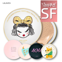 [라라베시 공식] 악마쿠션 촉촉커버 SF타입, 본품+리필1(사심핑크), 핑크21호, SF촉촉커버