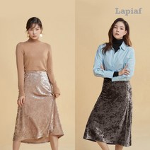 홈쇼핑 여성의류 라삐아프 벨벳스커트 2종