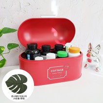 브레드박스 영양제정리함 빵 식빵 식탁정리 싱크대 철제 케이스 간식 보관함 약통 - 아치형 사각형 (티코스터 증정), 아치형-레드(티코스터 증정), 1세트