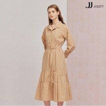 JJ지고트 슬릿 칼라 티어드 원피스 GM3P0OPW1