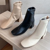 레이스업 첼시부츠 앵클 뒷지퍼 삭스부츠 캐주얼화 A649