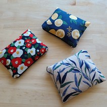 [DIY] (동영상설명) 생리대파우치만들기 바느질재료 동백 대나무 오렌지, 상품선택:동백