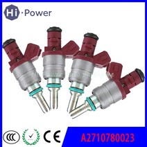 인젝터 원래 A2710780023 세트 4PCS 연료 인젝터 노즐 메르세데스 W203 C180 1.8 Supercharged 분사, 한개옵션0