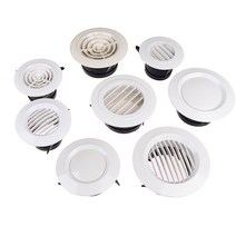 환풍 통풍 환기 1pc 조정 가능한 공기 환기 커버 라운드 덕트 천장 벽 구멍 공기 환기 그릴 루버 주방 목욕 공기 콘센트 신선한 시스템, 에이4
