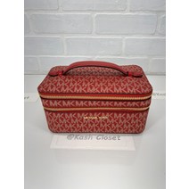 마이클코어스 Michael Kors Jetset 여행용 더블 지퍼 케이스 화장품 가방 손목지갑 시그니처