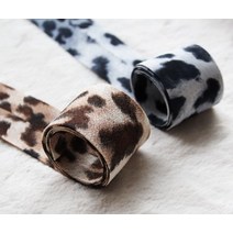 리본공예 리본재료 헤어핀부자재 리본원단 A266 아바 호피원단리본, 브라운(brown)