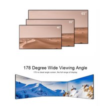 스마트 TV 46 인치 55 2x2 3x3 프레임리스 0.88mm 스마트 TV LCD 모니터 비디오 월, 08 0.88MM 65 INCH_04 EU 플러그