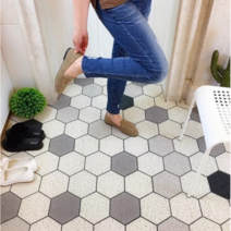북유럽식 발코니 베란다 현관 욕실 코일 매트 PVC, 40×60개, F