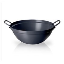 식당 업소용 경질 양손 볶음솥 웍 중국솥 중식솥 궁중팬 북경팬 중국팬 경질 양손 튀김솥, 경질튀김솥 45cm