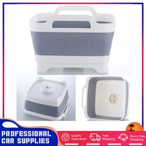 평판트레일러 미니 캠핑 카고트레일러 세탁 바구니 과일 저장 주방 드레인 다기능 접이식 싱크 랙 캐러밴, 한개옵션0