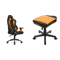 AKRacing 게임 의자 Nitro V2 ORANGE 오렌지 + 발 받침 세트