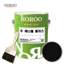 노루페인트 수 에나멜 철재 목재 페인트 1L, 유광흑색