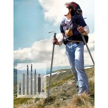 등산 지팡이 산악 등산용 등산스틱 등산용지팡이, 106cm - 패키지1