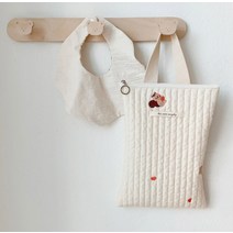 퀼트가방 귀여운 곰 모양 퀼트 기저귀 가방 아기 물건 정리 미니 핸드백 캐디 보관 액세서리, 04 Squirrel