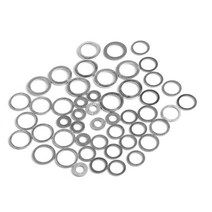 고무오링 패킹 실리콘 오링 고무링 20pcs M6-M26 알루미늄 와셔 가스 켓 플랫 금속 플러그 오일 씰링 링 패, 18 20x26x1.5mm