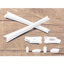 Vonxyz 교체 코 패드 귀 양말 오클리 플랙 재킷 XLJ 프레임 종류, White Rubber Set