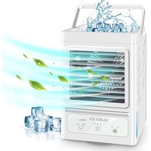 냉방기 캠핑용 이동식 미니 냉난방기 3가지 풍속이 있는 휴대용 에어컨 60° 및 120° 자동 진동 증발 휴대, 한개옵션0
