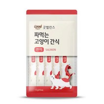 굿밸런스 짜먹는 고양이 간식 연어 5p, 5개