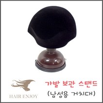 헤어엔조이 가발스텐드(남성용) 가발걸이 가발거치대 가발부자재, 1개, 거치대(남성용)