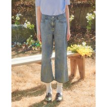 헤지스레이디스 22SS 그레이 워싱 면 데님팬츠 HSPA2B414G1