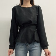 VANANA2 국내생산 플레어 끈벨트 페미닌 블라우스 3color