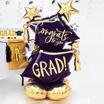 스탠딩 졸업 학사모 풍선 대형 129cm 졸업식 파티 장식