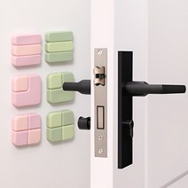 소중한 내집 벽지보호 문콕 소음 방지 충격흡수 패드 네모네모 3p, 그린, 1세트