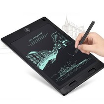 [ 가성비 ] LCD 메모패드 12인치/전자보드 전자노트 전자칠판, 화이트