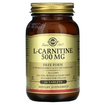 Solgar 솔가 엘 카르니틴 프리 폼 500mg 60정