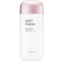 미샤 올 어라운드 세이프 블록 소프트 피니쉬 선밀크 SPF50+/PA+++, 70ml, 18개