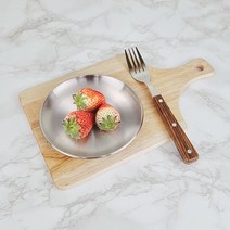 스텐 접시 14cm 음식점 레스토랑 술안주 간식 디저트 업소용 카페 텐트 요리학원 불멍 어린이집 차박, 단품