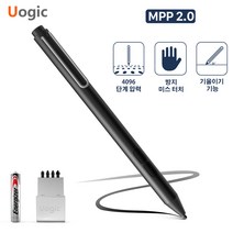 Hineshun 배터리 타입 태블릿 터치 펜 마이크로소프트 터치펜 only for Microsoft Surface Go/Laptop/Book/Studio, 블랙
