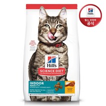 사이언스다이어트 어덜트 7+ 인도어 치킨 고양이 사료, 1.6kg, 1개