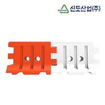 안전방호벽 방호벽 PE 1P 현장용 중형 도로안전용품 포굿드라이브, 백색