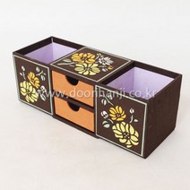 한지 꽂이류 DIY 한지공예 만들기세트 두리한지공방, 06.2서랍꽂이(대-1)_갈색