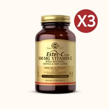 솔가 에스터C 플러스 비타민C 500mg 100정 X3, 3개