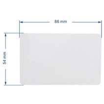 nfc 카드 리더기 RFID 복제기용 UID 변경 가능 NFC 블록 0 재기록 mif 1k s50 13.56Mhz 키포브용 로트당 10 개, [03] SIZE 86 White Card
