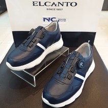 엘칸토 [여성 3.5cm급 이지다이얼 쿠션 스니커즈] 천연 소가죽 베이직 스니커즈