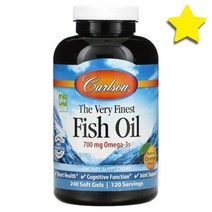 칼슨랩스 오메가3 피쉬오일 EPA DHA Fish Oil 오렌지 향 350 mg 소프트젤 캡슐 240정, CAR01642