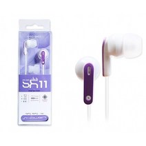 일음쇼핑^*n샤워 이어폰 OTC-SH11 보라 꼬임방지 휴대 커널형 칼국수 패션 칼국수선 심플 스마트 칼국수줄 플랫일음medi*^, ab*^선택없는