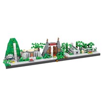 호환블럭 아키텍쳐 MOC-38954 Jurassic Park 쥬라기월드 공원 스카이라인 호환 신제품 창작
