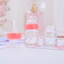 장식신 우유 병 립글로스 튜브 7ml 빈 립스틱 플라스틱 투명 화장품 포장 용기, [01] 7ml, [03] Pink, [01] 플라스틱, 1개
