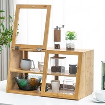 우드 미니 수납장(라이트브라운) 주방 찬장, 상세페이지 참조, 상세페이지 참조