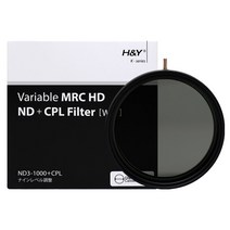 H&Y HD MCR ND3-1000 + CPL 가변필터 77mm